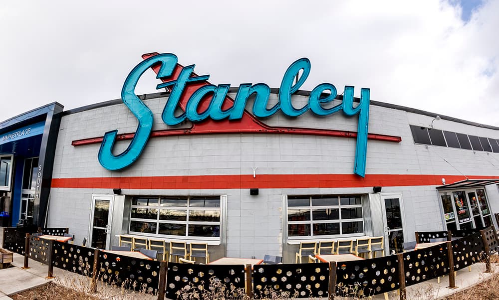 A photo of the outside of Stanley Marketplace